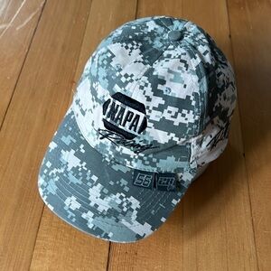 NASCAR RACING NAPA CAMO TRUEX AND RON CAPPS FALLEN HERO MILITARY ADJUSTABLE HAT